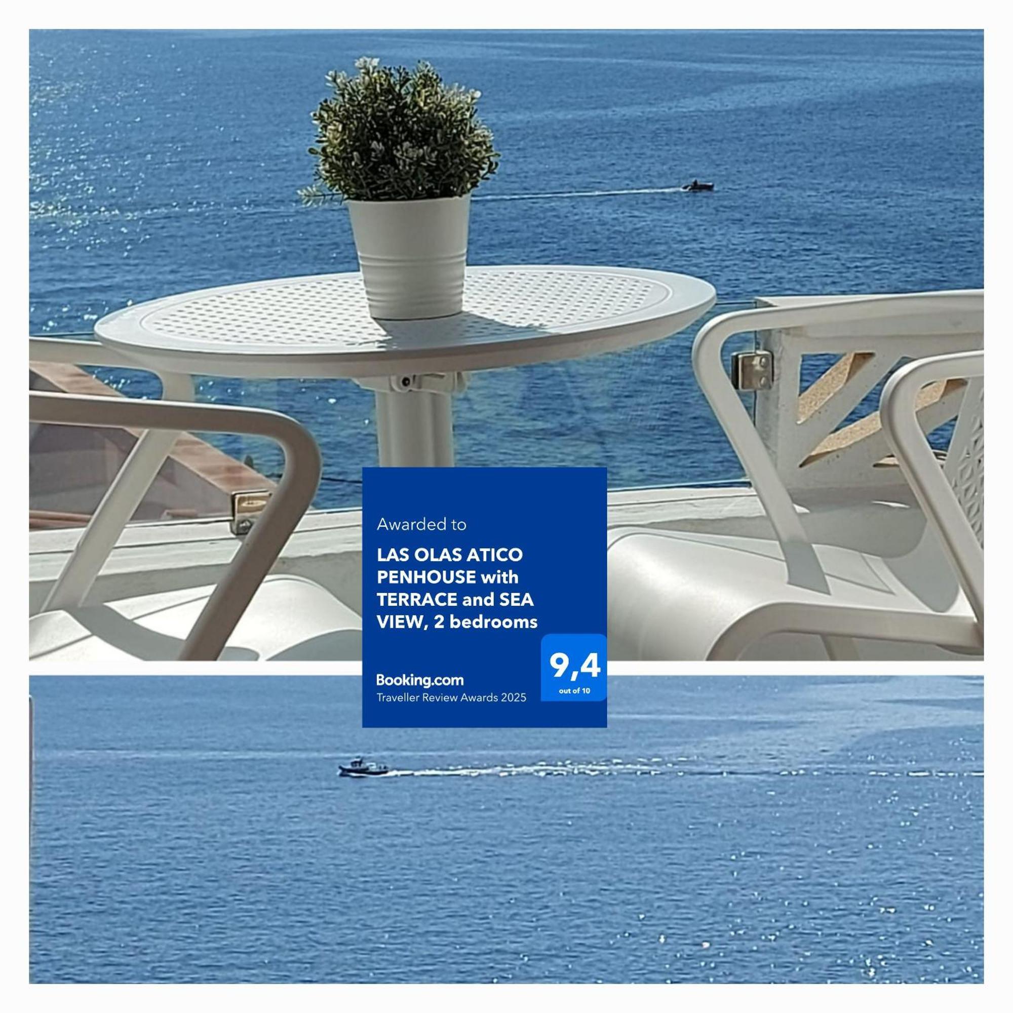 Las Olas Atico Penhouse With Terrace And Sea View, 2 Bedrooms La Caleta  Zewnętrze zdjęcie